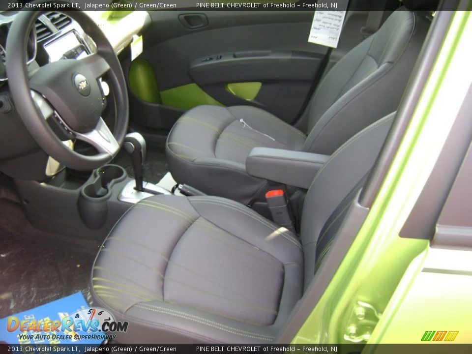 2013 Chevrolet Spark LT Jalapeno (Green) / Green/Green Photo #2