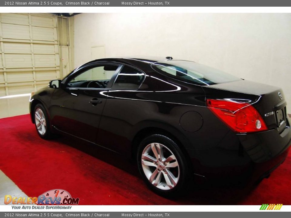 2012 Nissan Altima 2.5 S Coupe Crimson Black / Charcoal Photo #4