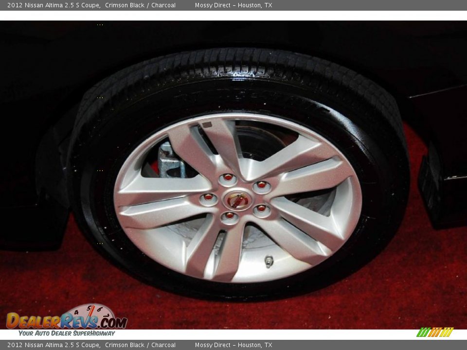 2012 Nissan Altima 2.5 S Coupe Crimson Black / Charcoal Photo #8