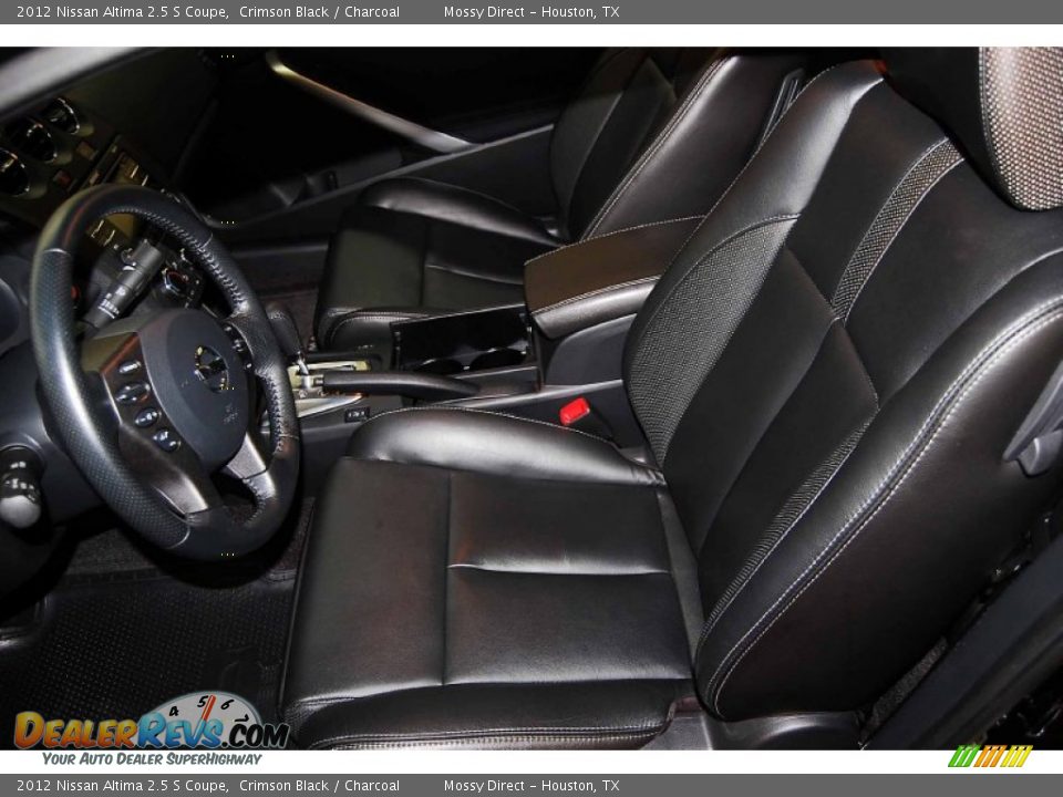 2012 Nissan Altima 2.5 S Coupe Crimson Black / Charcoal Photo #10