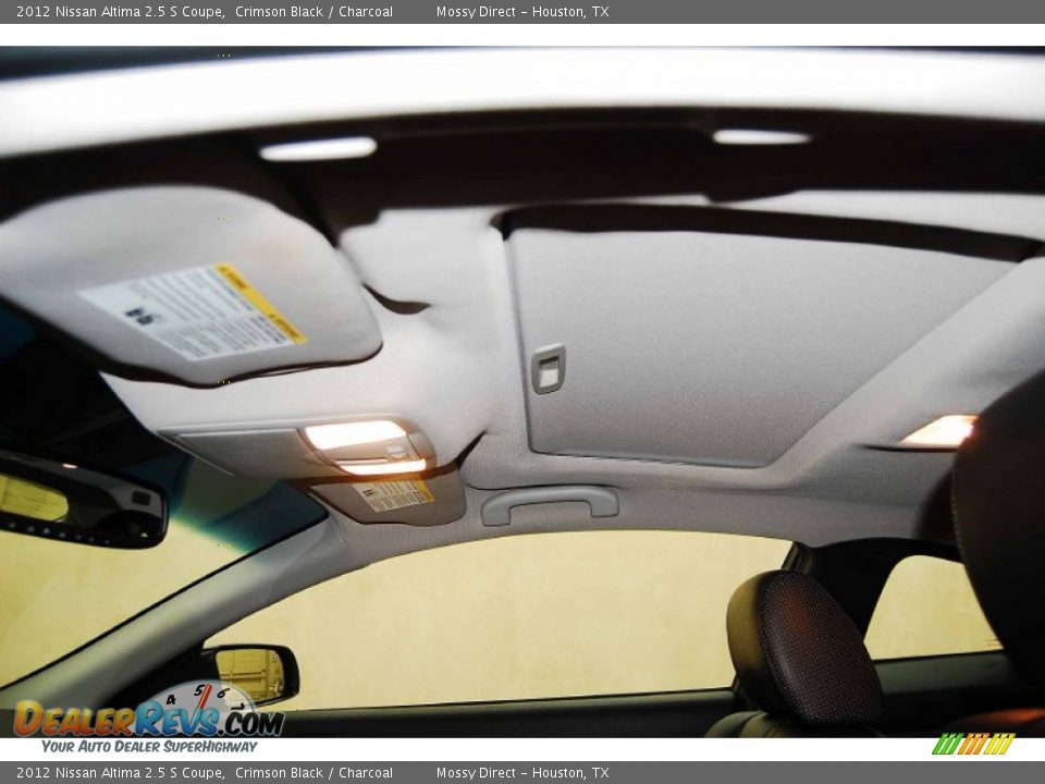 2012 Nissan Altima 2.5 S Coupe Crimson Black / Charcoal Photo #12