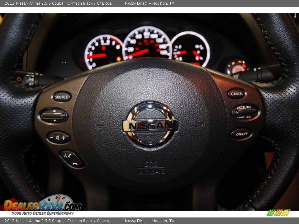 2012 Nissan Altima 2.5 S Coupe Crimson Black / Charcoal Photo #21