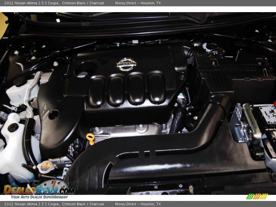 2012 Nissan Altima 2.5 S Coupe Crimson Black / Charcoal Photo #23