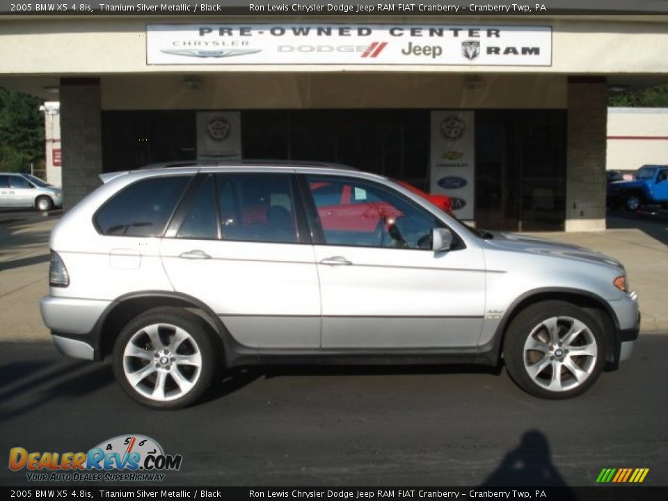 2005 BMW X5 4.8is Titanium Silver Metallic / Black Photo #1