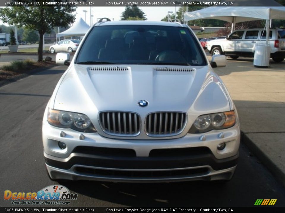2005 BMW X5 4.8is Titanium Silver Metallic / Black Photo #3