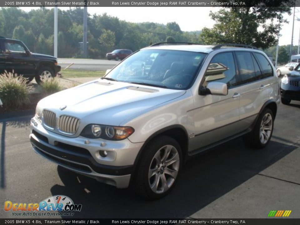 2005 BMW X5 4.8is Titanium Silver Metallic / Black Photo #4