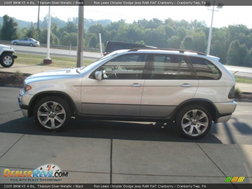 2005 BMW X5 4.8is Titanium Silver Metallic / Black Photo #5