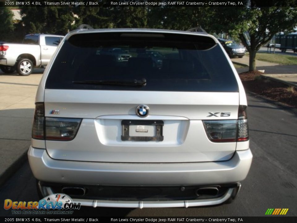 2005 BMW X5 4.8is Titanium Silver Metallic / Black Photo #7