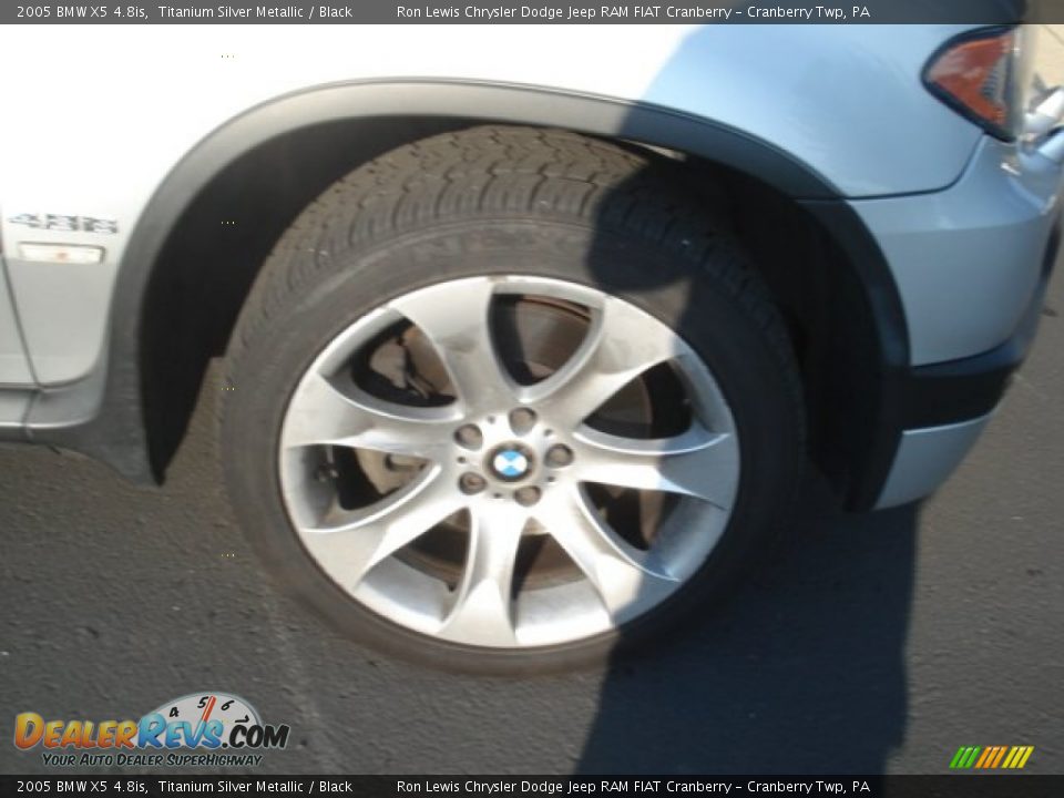 2005 BMW X5 4.8is Titanium Silver Metallic / Black Photo #10