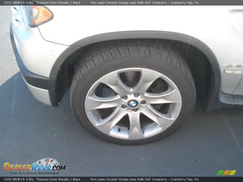 2005 BMW X5 4.8is Titanium Silver Metallic / Black Photo #11