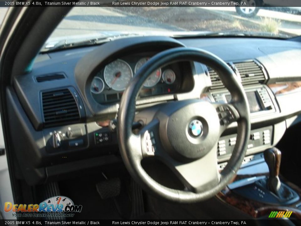 2005 BMW X5 4.8is Titanium Silver Metallic / Black Photo #13