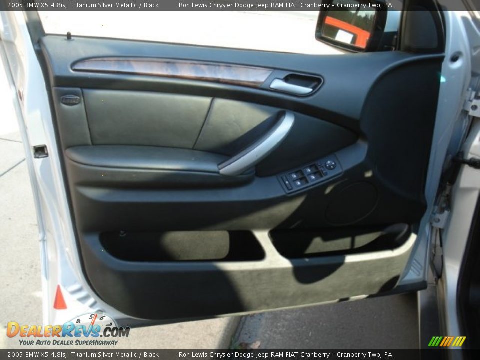 2005 BMW X5 4.8is Titanium Silver Metallic / Black Photo #15