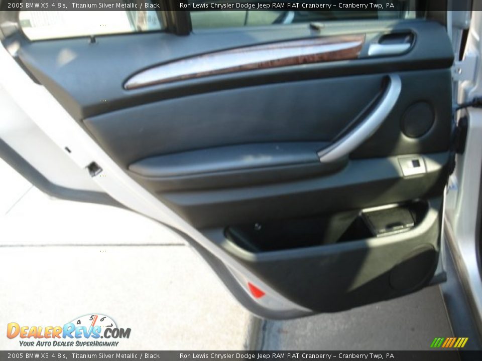 2005 BMW X5 4.8is Titanium Silver Metallic / Black Photo #17