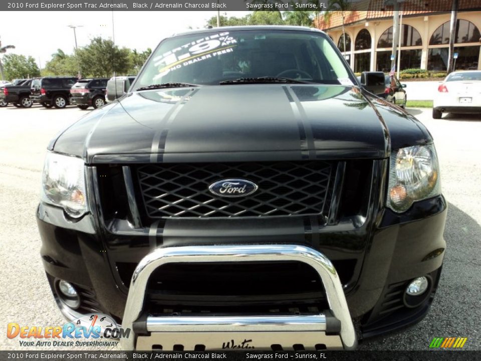 2010 Ford Explorer Sport Trac Adrenalin Black / Adrenalin Charcoal Black Photo #16