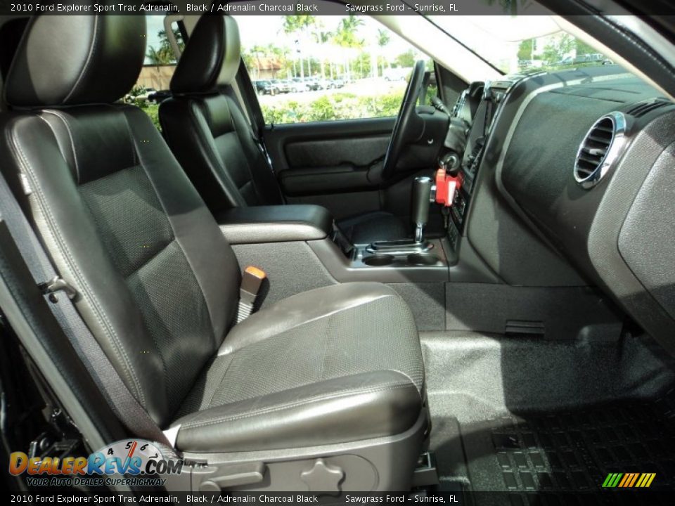 Adrenalin Charcoal Black Interior - 2010 Ford Explorer Sport Trac Adrenalin Photo #23