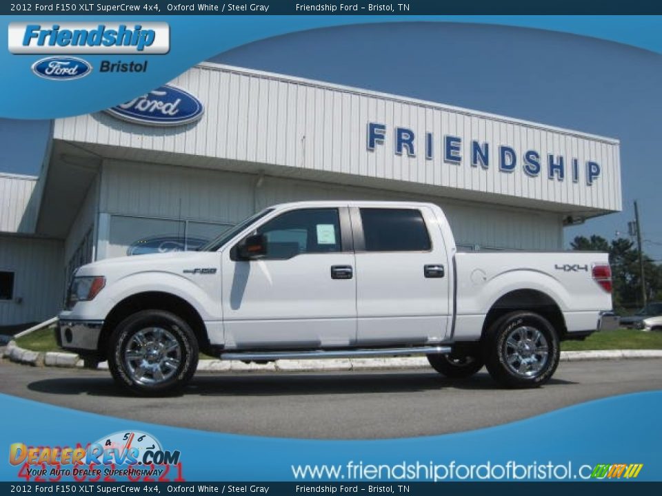 2012 Ford F150 XLT SuperCrew 4x4 Oxford White / Steel Gray Photo #1