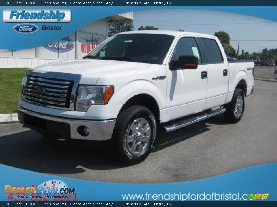2012 Ford F150 XLT SuperCrew 4x4 Oxford White / Steel Gray Photo #2