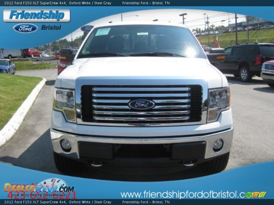 2012 Ford F150 XLT SuperCrew 4x4 Oxford White / Steel Gray Photo #3