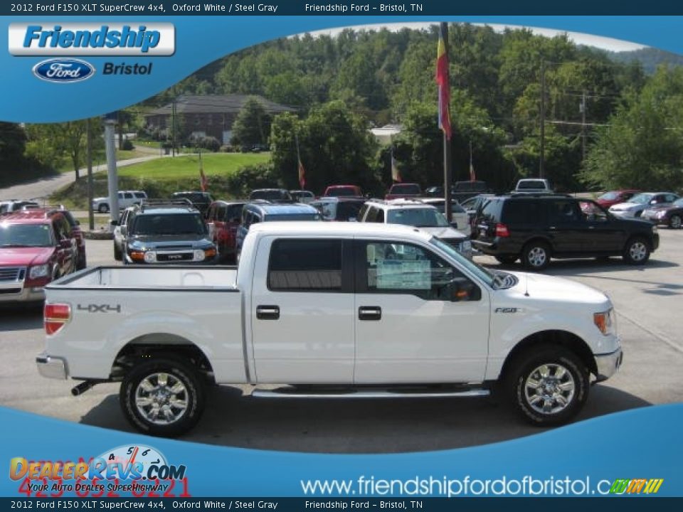 2012 Ford F150 XLT SuperCrew 4x4 Oxford White / Steel Gray Photo #5