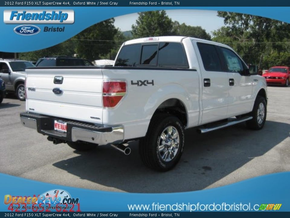 2012 Ford F150 XLT SuperCrew 4x4 Oxford White / Steel Gray Photo #6
