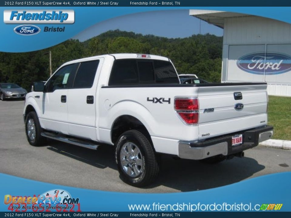 2012 Ford F150 XLT SuperCrew 4x4 Oxford White / Steel Gray Photo #8