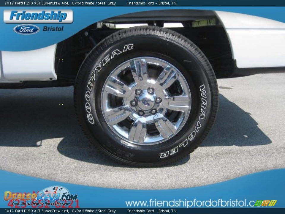 2012 Ford F150 XLT SuperCrew 4x4 Oxford White / Steel Gray Photo #10
