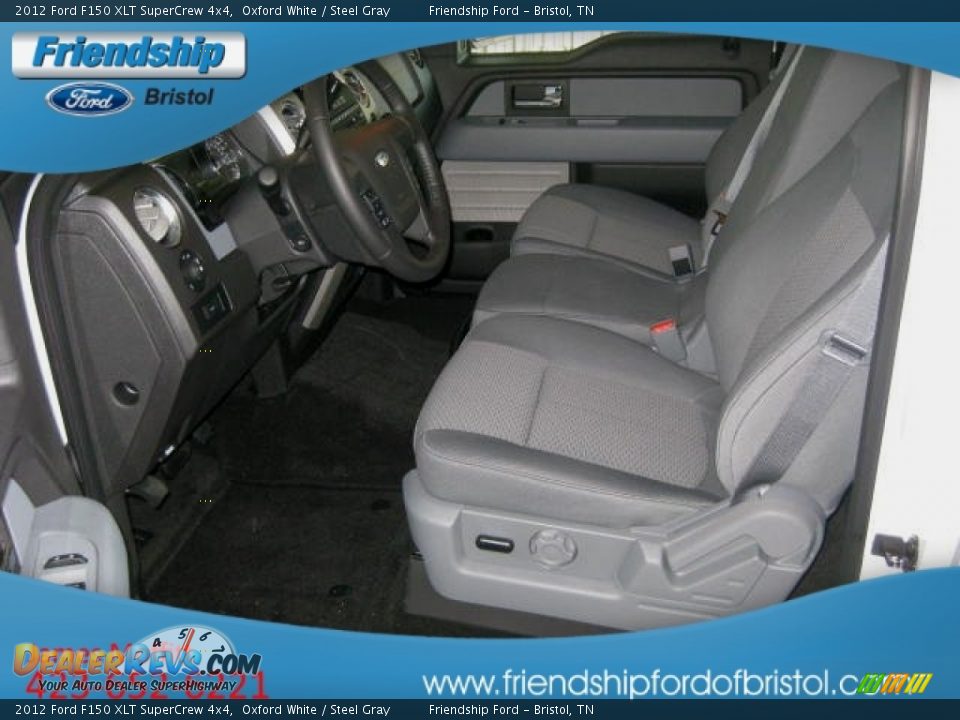 2012 Ford F150 XLT SuperCrew 4x4 Oxford White / Steel Gray Photo #12