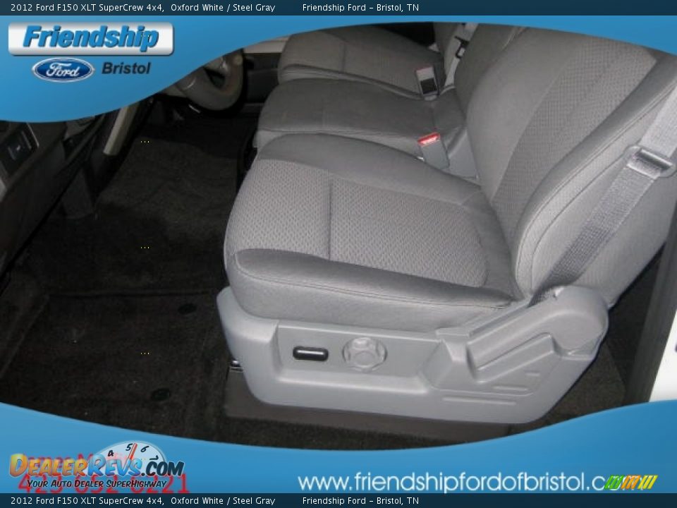 2012 Ford F150 XLT SuperCrew 4x4 Oxford White / Steel Gray Photo #13