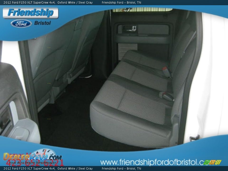 2012 Ford F150 XLT SuperCrew 4x4 Oxford White / Steel Gray Photo #16