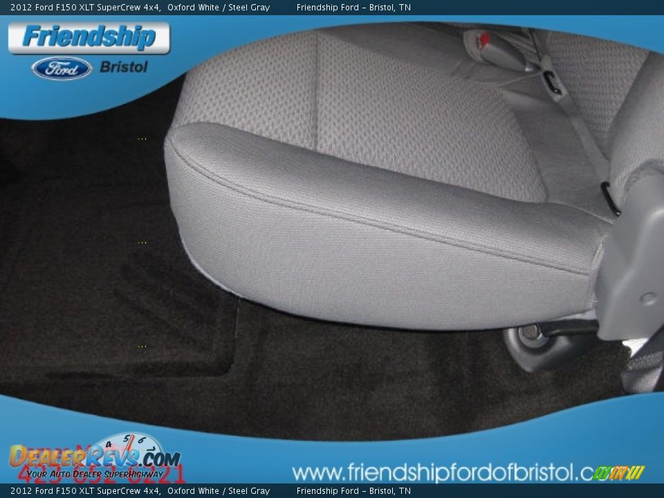 2012 Ford F150 XLT SuperCrew 4x4 Oxford White / Steel Gray Photo #17