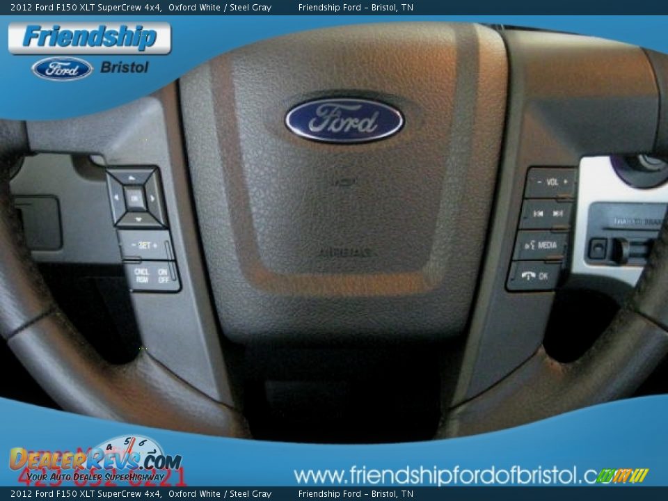 2012 Ford F150 XLT SuperCrew 4x4 Oxford White / Steel Gray Photo #22