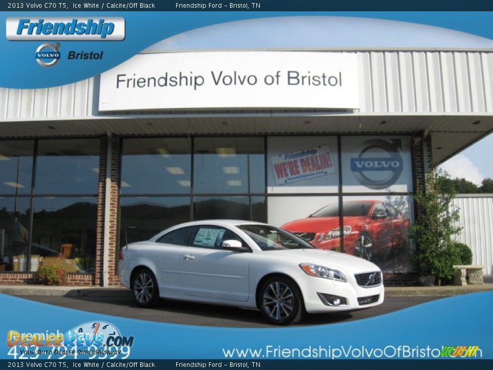 2013 Volvo C70 T5 Ice White / Calcite/Off Black Photo #1
