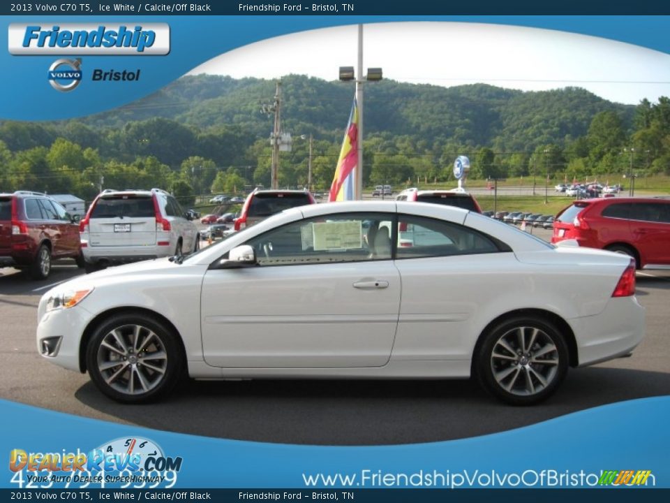 2013 Volvo C70 T5 Ice White / Calcite/Off Black Photo #2