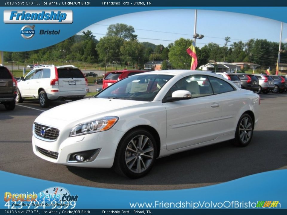 2013 Volvo C70 T5 Ice White / Calcite/Off Black Photo #3