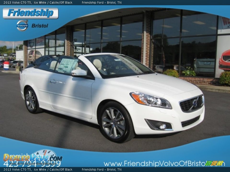 2013 Volvo C70 T5 Ice White / Calcite/Off Black Photo #7
