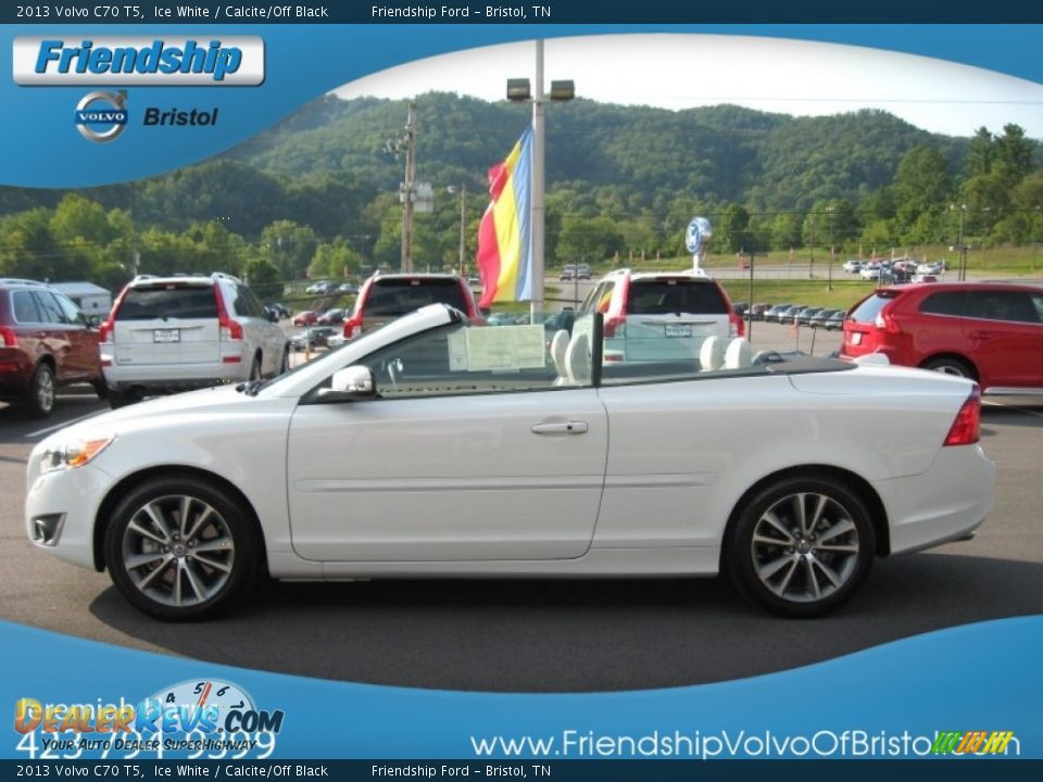 2013 Volvo C70 T5 Ice White / Calcite/Off Black Photo #4