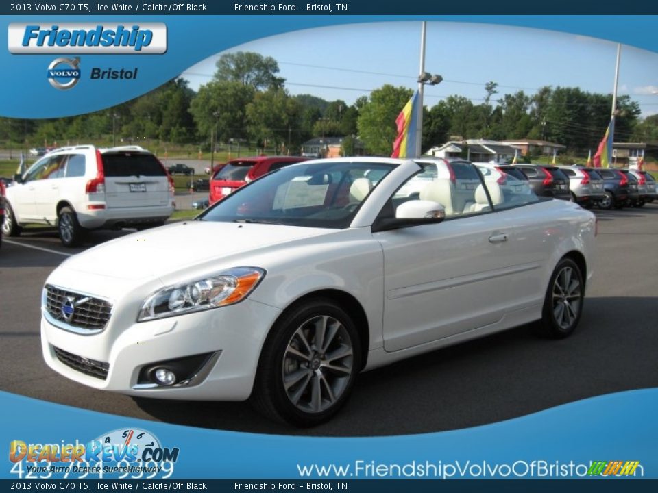2013 Volvo C70 T5 Ice White / Calcite/Off Black Photo #5