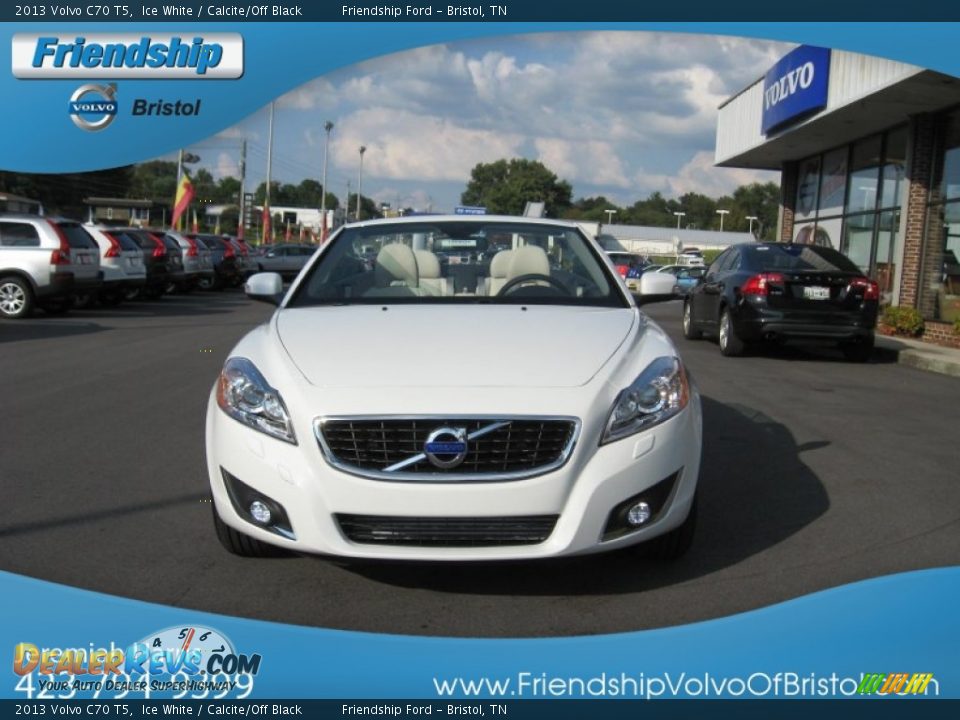 2013 Volvo C70 T5 Ice White / Calcite/Off Black Photo #6