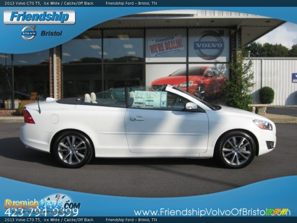 2013 Volvo C70 T5 Ice White / Calcite/Off Black Photo #8