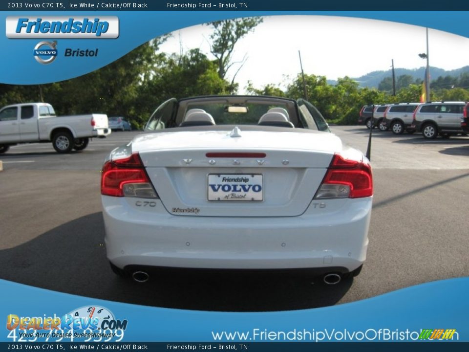 2013 Volvo C70 T5 Ice White / Calcite/Off Black Photo #10