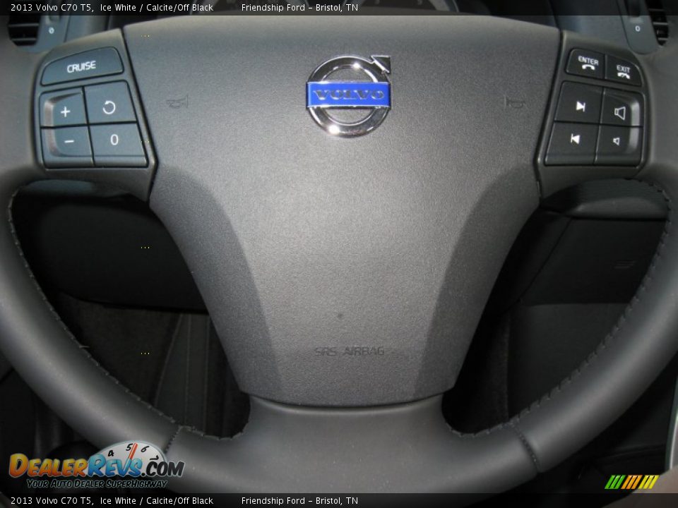 2013 Volvo C70 T5 Ice White / Calcite/Off Black Photo #28