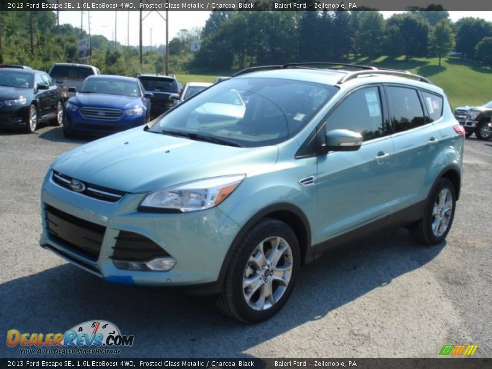 2013 Ford Escape SEL 1.6L EcoBoost 4WD Frosted Glass Metallic / Charcoal Black Photo #4