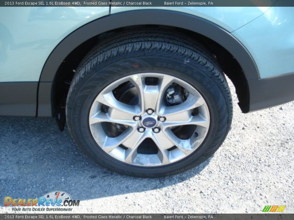 2013 Ford Escape SEL 1.6L EcoBoost 4WD Frosted Glass Metallic / Charcoal Black Photo #9