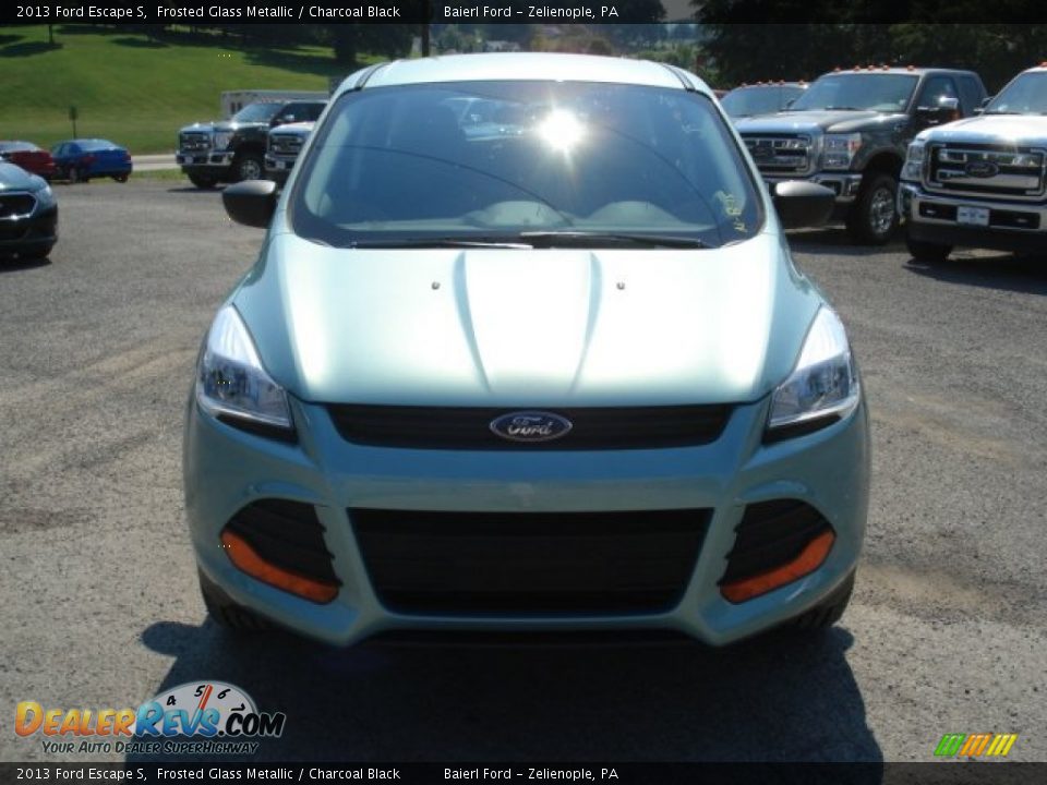 2013 Ford Escape S Frosted Glass Metallic / Charcoal Black Photo #3