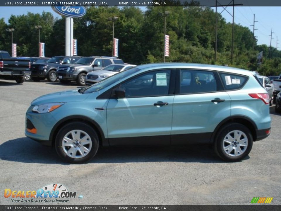 2013 Ford Escape S Frosted Glass Metallic / Charcoal Black Photo #5