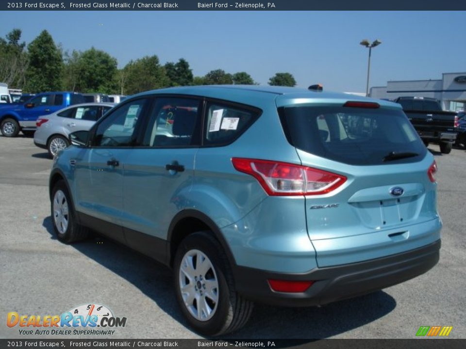 2013 Ford Escape S Frosted Glass Metallic / Charcoal Black Photo #6