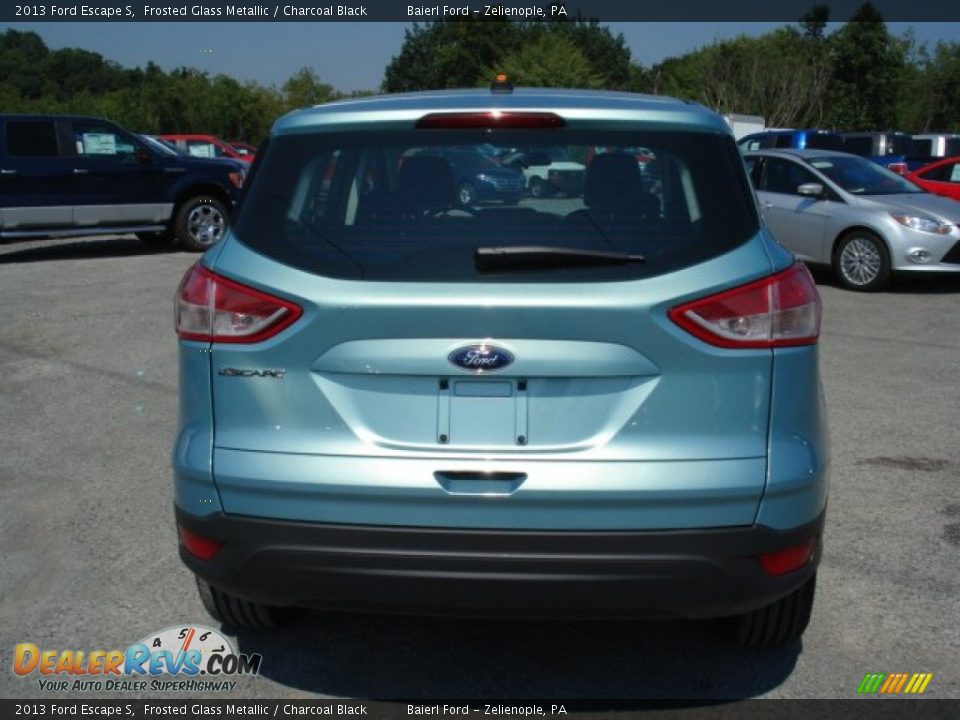 2013 Ford Escape S Frosted Glass Metallic / Charcoal Black Photo #7