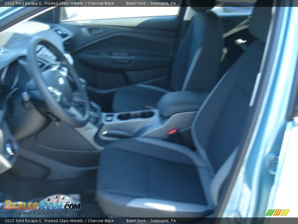 2013 Ford Escape S Frosted Glass Metallic / Charcoal Black Photo #11