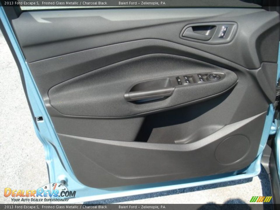 2013 Ford Escape S Frosted Glass Metallic / Charcoal Black Photo #12