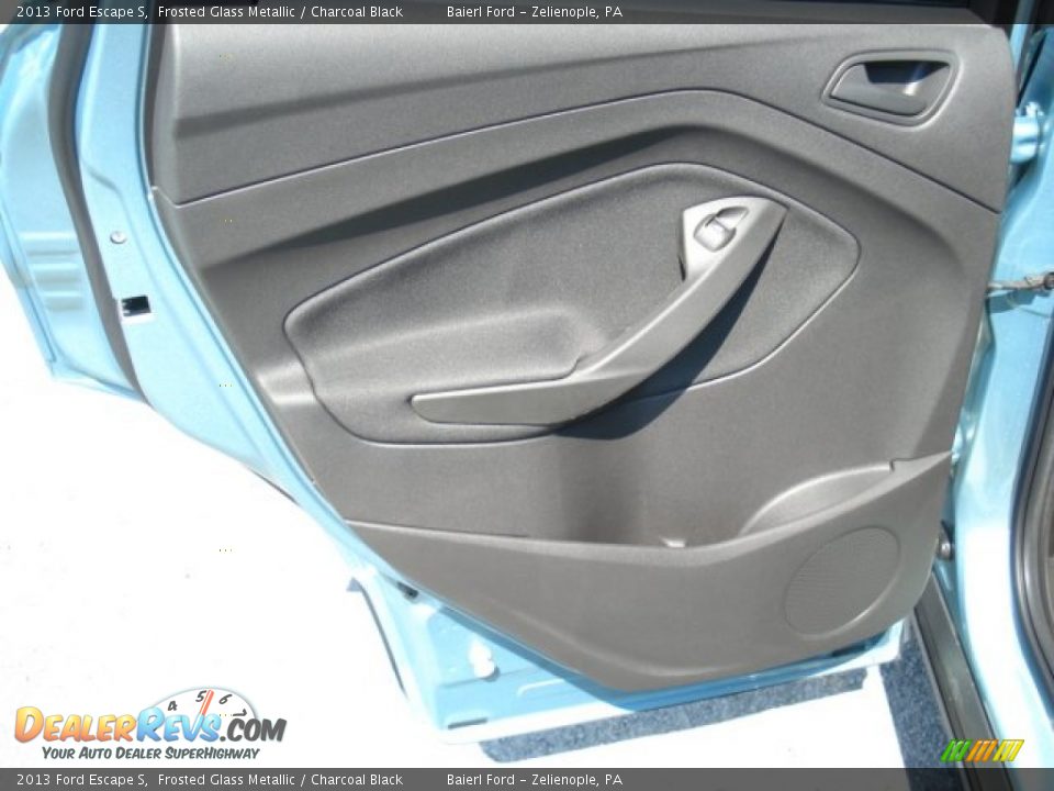 2013 Ford Escape S Frosted Glass Metallic / Charcoal Black Photo #14